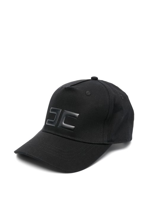 Cappello nero con logo gommato ELISABETTA FRANCHI | EFCP025N000